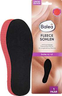 Einlegesohlen Fleece Gr. 42/43 Balea