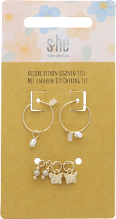 DIY Creolen-Ohrringe gold  SHE