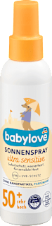Sprej na opaľovanie sensitive OF 50+ babylove