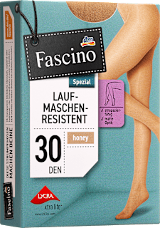 Strumpfhose mit Laufmaschen-Stop honey Gr. 38/40, 30 DEN Fascino
