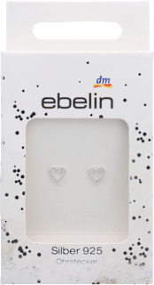Ohrstecker Silber 925 Herz (1 Paar) ebelin