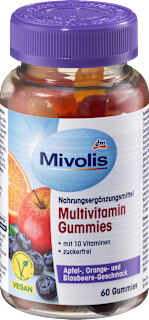 Caramelle gommose multivitaminiche Mivolis
