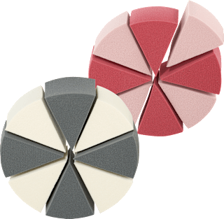 Sminkszivacs, többféle ebelin