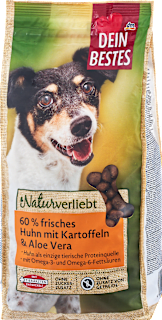 Croccantini per cani Naturverliebt con pollo, patate e aloe vera DEIN BESTES
