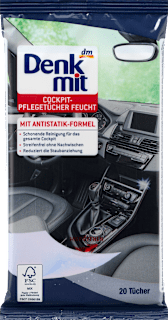 Vlhčené utierky na interiér automobilu Denkmit