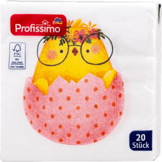 Коктейлни салфетки Пиле в яйце, (25x25cm) Profissimo