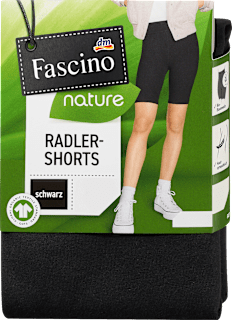 Radler Shorts mit Bio-Baumwolle schwarz Gr. 46/48 Fascino