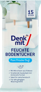 Nedves padlótisztító kendő friss illattal Denkmit