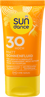 fluid na opalování matující SPF30 SUNDANCE