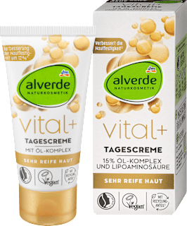vital+ dnevna krema za lice sa uljanim kompleksom  alverde NATURKOSMETIK