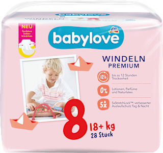 PREMIUM pelene, veličina 8 (18+ kg) babylove