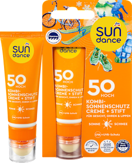 Sonnenschutz Kombi Gesicht Creme + Stift LSF 50 SUNDANCE