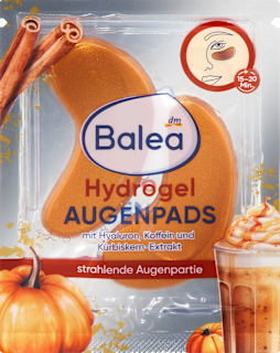hydrogelové oční polštářky Pumpkin Spice Latte Balea