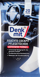 Feuchte Reinigungstücher für Autopflege Denkmit