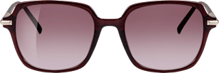 Sonnenbrille Damen dunkelrot transparent mit goldenen Details SUNDANCE