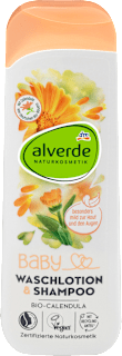 Шампоан за коса и тяло с био невен за бебета alverde BABY