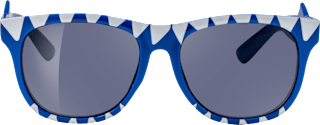 Sonnenbrille Junior blau-weißes Muster SUNDANCE