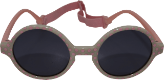 Sonnenbrille Junior creme mit rosa Punkten SUNDANCE
