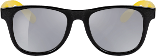 Sonnenbrille Junior schwarz mit gelben Bügeln SUNDANCE