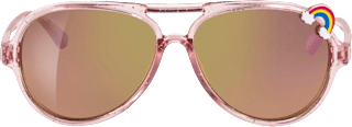 Sonnenbrille Junior rosa transparent mit Glitzer SUNDANCE