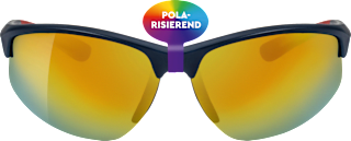 Sonnenbrille Herren dunkelblau mit rot SUNDANCE