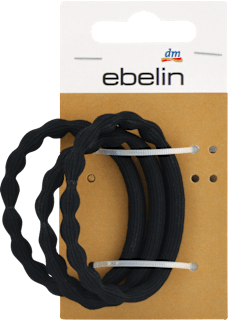 Gumice za kosu – valovite crne ebelin