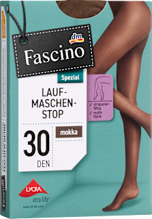 Strumpfhose mit Laufmaschen-Stopp mokka Gr. 50/52, 30 DEN Fascino
