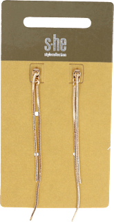 Ohrstecker lange Anhänger gold SHE