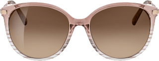 Sonnenbrille Damen hellrosé transparent mit Streifen SUNDANCE