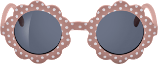 Sonnenbrille Junior rosa mit weißen Punkten SUNDANCE