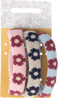 Haargummi -Set klein mit Blumen SHE