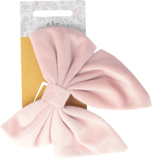 Patentspange rosa mit Schleife  SHE