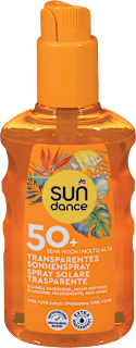 transparentní sprej na opalování SPF50+ SUNDANCE