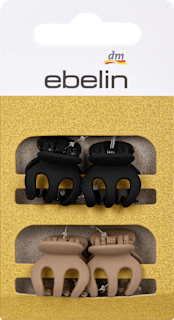 Mini kopče za kosu – crna i smeđa ebelin