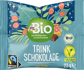 Kakaopulver Trinkschokolade mit Zimt dmBio