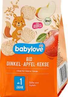 Kindersnack Bio Dinkel-Apfel-Kekse ab 1 Jahr babylove