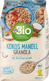 Bio kókuszos-mandulás granola dmBio