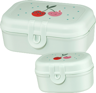 Brotdose Set mint Kirschen für Unterwegs, 1 St
