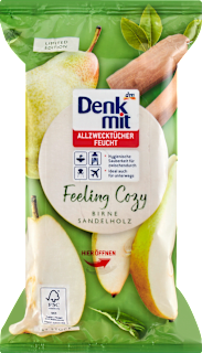 Șervețele umede de curățare Feeling Cozy – pere și lemn de santal Denkmit