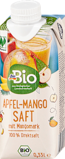 Sok jabłkowy z miąższem mango dmBio