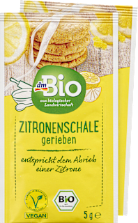 Zitronenschale gerieben (2x5 g) dmBio