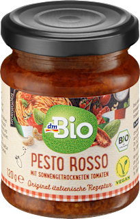 Pesto, Rosso mit sonnengetrockneten Tomaten, vegan dmBio