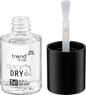 Bazni i završni lak za nokte 2in1 QUICK DRY trend !t up