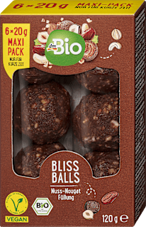 Bio sadne kroglice z nugatom Bliss Balls, maxi pakiranje dmBio