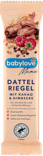 Dattelriegel Kakao-Himbeere babylove Mama