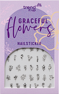 Körömmatrica Graceful Flowers trend !t up