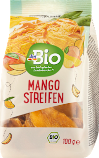 Trockenfrüchte Mango Streifen dmBio