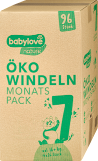 Ekologické plienky - veľ. 7 xxl (16+ kg) Monats Pack babylove nature