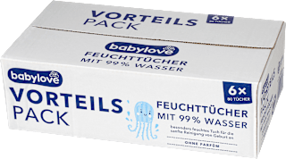 Feuchttücher mit 99 % Wasser (6x80 St) babylove