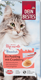 Pudding z żurawiną dla kota Dein Bestes